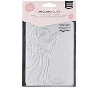 Vaessen Creative Dossier de Gaufrage Ange 14,6 x 10,7 cm - Classeur de Gauffrage pour Carterie, Scrapbooking, Journaling - Réutilisable, Pour Machines de Découpe et de Gaufrage