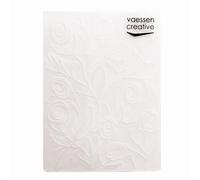 Vaessen Creative Dossier de Gaufrage Renoncule 14,6 x 10,7 cm - Classeur de Gauffrage pour Carterie, Scrapbooking, Journaling - Réutilisable, Pour Machines de Découpe et de Gaufrage