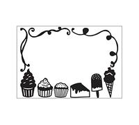 Vaessen Creative Dossier Desserts 14,6 x 10,7 cm - Classeur Carterie, Scrapbooking, Journaling - Réutilisable, pour Machines de Découpe et de Gaufrage, Transparent, 17 x 8,4 x 0,5 cm