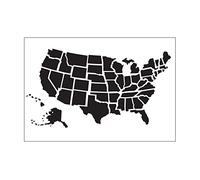 Vaessen Creative Dossier États-Unis 14,6 x 10,7 cm - Classeur Carterie, Scrapbooking, Journaling - Réutilisable, pour Machines de Découpe et de Gaufrage, Transparent, 17 x 8,4 x 0,5 cm