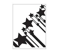 Vaessen Creative Dossier Étoiles 14,6 x 10,7 cm - Classeur Carterie, Scrapbooking, Journaling - Réutilisable, pour Machines de Découpe et de Gaufrage, Transparent, 17 x 8,4 x 0,5 cm