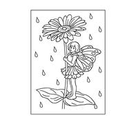 Vaessen Creative Dossier Fée avec des Fleurs 14,6 x 10,7 cm - Classeur Carterie, Scrapbooking, Journaling - Réutilisable, pour Machines de Découpe et de Gaufrage, Transparent, 17 x 8,4 x 0,5 cm