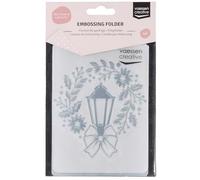 Vaessen Creative Dossier Lampe et Couronne 14,6 x 10,7 cm - Classeur Carterie, Scrapbooking, Journaling - Réutilisable, pour Machines de Découpe et de Gaufrage, Transparent, 17 x 8,4 x 0,5 cm