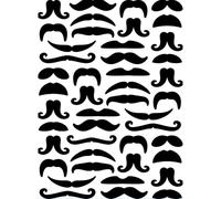 Vaessen Creative Dossier Moustaches 14,6 x 10,7 cm - Classeur Carterie, Scrapbooking, Journaling - Réutilisable, pour Machines de Découpe et de Gaufrage, Transparent, 17 x 8,4 x 0,5 cm