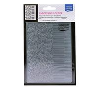 Vaessen Creative Dossier Notes de Musique 14,6 x 10,7 cm - Classeur Carterie, Scrapbooking, Journaling - Réutilisable, pour Machines de Découpe et de Gaufrage, Transparent, 17 x 8,4 x 0,5 cm