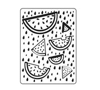 Vaessen Creative Dossier Pastèque 14,6 x 10,7 cm - Classeur Carterie, Scrapbooking, Journaling - Réutilisable, pour Machines de Découpe et de Gaufrage, Transparent, 17 x 8,4 x 0,5 cm
