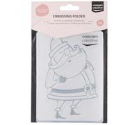 Vaessen Creative Dossier Père Noël 14,6 x 10,7 cm - Classeur Carterie, Scrapbooking, Journaling - Réutilisable, pour Machines de Découpe et de Gaufrage, Transparent, 17 x 8,4 x 0,5 cm