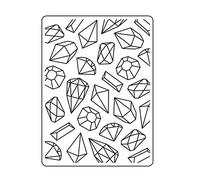 Vaessen Creative Dossier Pierres Précieuses 14,6 x 10,7 cm - Classeur Carterie, Scrapbooking, Journaling - Réutilisable, pour Machines de Découpe et de Gaufrage, Transparent, 17 x 8,4 x 0,5 cm