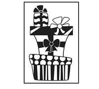 Vaessen Creative Dossier Pile de Cadeaux 14,6 x 10,7 cm - Classeur Carterie, Scrapbooking, Journaling - Réutilisable, pour Machines de Découpe et de Gaufrage, Transparent, 17 x 8,4 x 0,5 cm