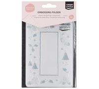 Vaessen Creative Dossier Pommes de Pin 14,6 x 10,7 cm - Classeur Carterie, Scrapbooking, Journaling - Réutilisable, pour Machines de Découpe et de Gaufrage, Transparent, 17 x 8,4 x 0,5 cm