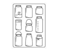 Vaessen Creative Dossier Pots 14,6 x 10,7 cm - Classeur Carterie, Scrapbooking, Journaling - Réutilisable, pour Machines de Découpe et de Gaufrage, Transparent, 17 x 8,4 x 0,5 cm