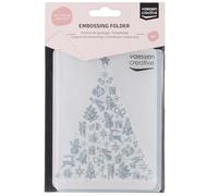 Vaessen Creative Dossier Sapin de Noël 14,6 x 10,7 cm - Classeur Carterie, Scrapbooking, Journaling - Réutilisable, pour Machines de Découpe et de Gaufrage, Transparent, 17 x 8,4 x 0,5 cm