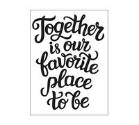 Vaessen Creative Dossier Together 14,6 x 10,7 cm - Classeur Carterie, Scrapbooking, Journaling - Réutilisable, pour Machines de Découpe et de Gaufrage, Transparent, 17 x 8,4 x 0,5 cm