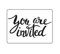 Vaessen Creative Dossier You are Invited 14,6 x 10,7 cm - Classeur Carterie, Scrapbooking, Journaling - Réutilisable, pour Machines de Découpe et de Gaufrage, Transparent, 17 x 8,4 x 0,5 cm