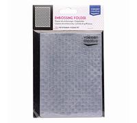 Vaessen Creative Einheitsgröße Classeur de gaufrage Motif tartan 14,6 x 10,7 cm Pour ajouter de la texture et de la dimension à vos projets en papier, scrapbooking, albums photo, enveloppes comme