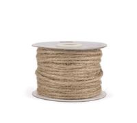 Vaessen Creative Ficelle Jute 3 mm x 50 m - Corde Naturelle Fine pour Jardinage, Extérieur, Emballages Cadeaux et Décoration Mariage Bohème