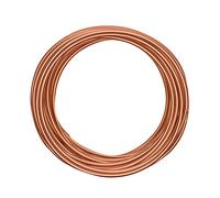 Vaessen Creative Fil Aluminium 10 m x 4 mm - Fil Métallique Orange Copper (Orange) - Fil de Fer Souple pour Loisirs Créatifs, Perlage et Fabrication de Bijoux