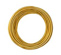 Vaessen Creative Fil Aluminium - Doré - 10 m x 5 mm - Souple - pour Loisirs Créatifs, Perlage et Bijoux