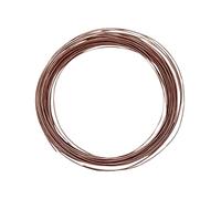 Vaessen Creative Fil Aluminium 15 m x 0,8 mm - Fil Métallique Chocolate (Marron) - Fil de Fer Souple pour Loisirs Créatifs, Perlage et Fabrication de Bijoux