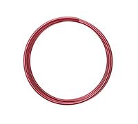 Vaessen Creative Fil Aluminium 2 m x 4 mm - Fil Métallique Oxblood (Rouge) - Fil de Fer Souple pour Loisirs Créatifs, Perlage et Fabrication de Bijoux