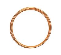 Vaessen Creative Fil Aluminium - Orange - 2 m x 4 mm - Souple - Saffron Orange - pour Loisirs Créatifs, Perlage et Bijoux
