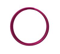 Vaessen Creative Fil Aluminium 2 m x 4 mm - Fil Métallique Strong Pink (Rose) - Fil de Fer Souple pour Loisirs Créatifs, Perlage et Fabrication de Bijoux