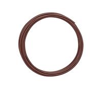 Vaessen Creative Fil Aluminium 3 m x 3 mm - Fil Métallique Chocolatee Mat (Marron) - Fil de Fer Souple pour Loisirs Créatifs, Perlage et Fabrication de Bijoux