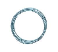 Vaessen Creative Fil Aluminium 3 m x 3 mm - Fil Métallique Ice Blue (Bleu) - Fil de Fer Souple pour Loisirs Créatifs, Perlage et Fabrication de Bijoux