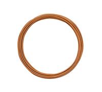 Vaessen Creative Fil Aluminium 5 m x 1,5 mm - Fil Métallique Saffron Orange (Orange) - Fil de Fer Souple pour Loisirs Créatifs, Perlage et Fabrication de Bijoux