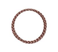 Vaessen Creative Fil Aluminium Ciselé 5 m x 2 mm - Fil Métallique Chocolate Brown Matt (Marron) - Fil de Fer Souple pour Loisirs Créatifs, Perlage et Fabrication de Bijoux