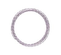 Vaessen Creative Fil Aluminium Ciselé 5 m x 2 mm - Fil Métallique Soft Lilac (Violet) - Fil de Fer Souple pour Loisirs Créatifs, Perlage et Fabrication de Bijoux