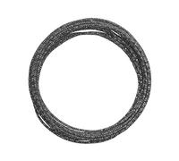 Vaessen Creative Fil Aluminium Martelé 5 m x 2 mm - Fil Métallique Anthracite (Gris) - Fil de Fer Souple pour Loisirs Créatifs, Perlage et Fabrication de Bijoux