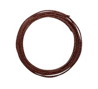 Vaessen Creative Fil Aluminium Martelé 5 m x 2 mm - Fil Métallique Chocolate (Marron) - Fil de Fer Souple pour Loisirs Créatifs, Perlage et Fabrication de Bijoux