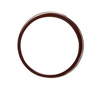 Vaessen Creative Fil Aluminium Plat 5 m x 1 mm x 3,5 mm - Fil Métallique Brown (Marron) - Fil de Fer Souple pour Loisirs Créatifs, Perlage et Fabrication de Bijoux