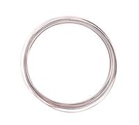 Vaessen Creative Fil Aluminium Plat 5 m x 1 mm x 3,5 mm - Fil Métallique Misty Pink (Rose) - Fil de Fer Souple pour Loisirs Créatifs, Perlage et Fabrication de Bijoux