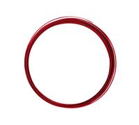 Vaessen Creative Fil Aluminium Plat 5 m x 1 mm x 3,5 mm - Fil Métallique Red (Rouge) - Fil de Fer Souple pour Loisirs Créatifs, Perlage et Fabrication de Bijoux
