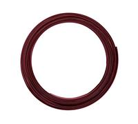 Vaessen Creative Fil Aluminium Plat - Rouge - 5 m x 5 mm x 1 mm - Souple - Oxblood - pour Loisirs Créatifs, Perlage et Bijoux