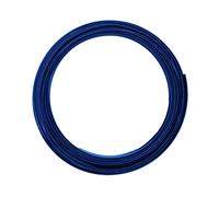 Vaessen Creative Fil Aluminium Plat 5 m x 1 mm x 5 mm - Fil Métallique Royal Blue (Bleu) - Fil de Fer Souple pour Loisirs Créatifs, Perlage et Fabrication de Bijoux