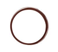 Vaessen Creative Fil Aluminium Plat - Marron - 5 m x 3,5 mm x 1 mm - Souple - Chocolate - pour Loisirs Créatifs, Perlage et Bijoux