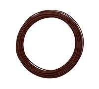 Vaessen Creative Fil Aluminium Rond 30 m x 2 mm - Fil Métallique Brown (Marron) - Fil de Fer Souple pour Loisirs Créatifs, Perlage et Fabrication de Bijoux