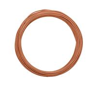 Vaessen Creative Fil Aluminium Rond 30 m x 2 mm - Fil Métallique Orange Copper (Orange) - Fil de Fer Souple pour Loisirs Créatifs, Perlage et Fabrication de Bijoux