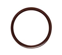 Vaessen Creative Fil Aluminium Rond 5 m x 2 mm - Fil Métallique Brown (Marron) - Fil de Fer Souple pour Loisirs Créatifs, Perlage et Fabrication de Bijoux
