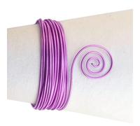 Vaessen Creative Fil Aluminium Rond 5 m x 2 mm - Fil Métallique Lavender (Violet) - Fil de Fer Souple pour Loisirs Créatifs, Perlage et Fabrication de Bijoux
