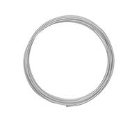 Vaessen Creative Fil Aluminium Strié Rond - Argenté - 5 m x 2 mm - Souple - pour Loisirs Créatifs, Perlage et Bijoux