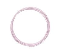 Vaessen Creative Fil Aluminium Strié Rond - Rose - 5 m x 2 mm - Souple - pour Loisirs Créatifs, Perlage et Bijoux