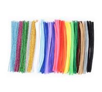 Vaessen Creative Lot de 300 nettoyeurs pour apipes, Plusieurs Couleurs Brillantes avec Purpurine, Nettoyage de Pipes, Enfants, kit de travaux manuels, 30 cm x 6 mm, Divers, Taille Unique