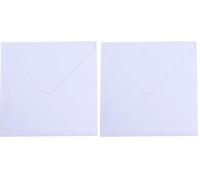 Vaessen Creative Florence Enveloppes, Carré Grand, Blanc, pour Cartes, Ensemble de 25, Cartes Assorties Disponibles (Lot de 2)