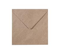 Vaessen Creative Florence Enveloppes, Carré Grand, Marron Kraft, pour Cartes, Ensemble de 5, Cartes Assorties Disponibles