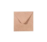 Vaessen Creative Florence Enveloppes, Petit Carré, Marron Kraft, pour Cartes, Ensemble de 25, Cartes Assorties Disponibles