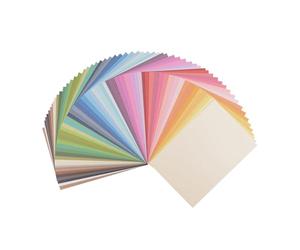 Vaessen Creative Florence Papier Cartonné, 60 Couleurs, 216g, Carré, 21 x 29,7 cm, 60 Feuilles, Surface Lisse, pour Peindre, Scrapbooking, Cartographie, Perforatrice et plus